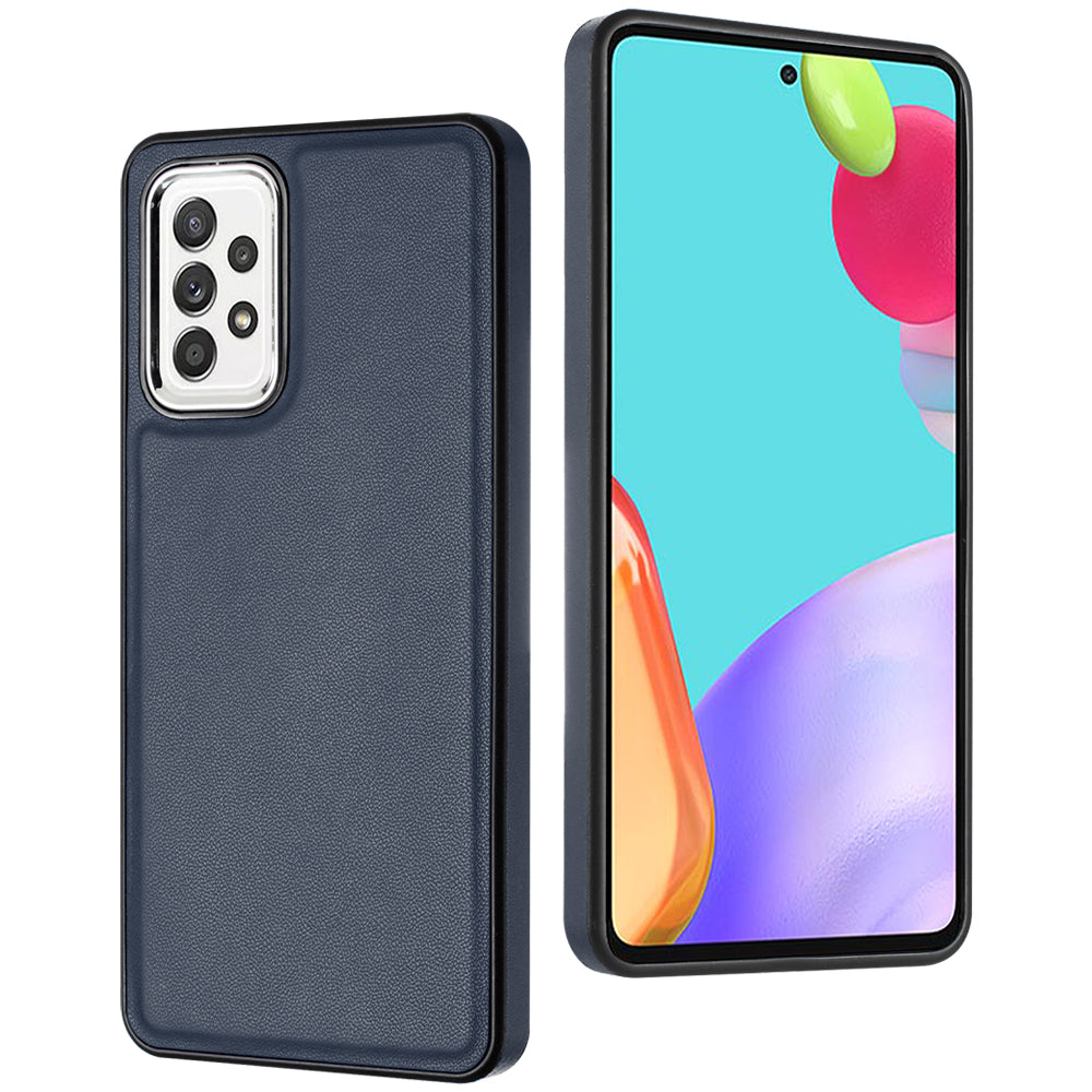 YB Leather Coating Series-6 For Samsung Galaxy A53 5G Leather Coated TPU Case Anti-drop Phone Cover YB Leather Coating Series-6 For Samsung Galaxy A53 5G Leather Coated TPU Case Anti-drop Phone Cover